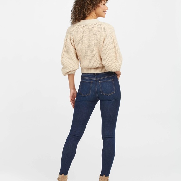 Blue Curvy Stiletto Skinny Jeans by !iT - Picture 2 of 7